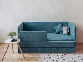 Диван-кровать Happy (бирюзовый) в Солнечном - solnechnyj.mebel-nsk.ru | фото