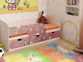 Кровать детская с ящиками 1,86 Минима Hello Kitty в Солнечном - solnechnyj.mebel-nsk.ru | фото