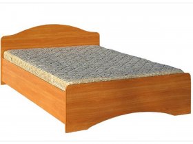 Кровать двуспальная 1,6м-1 (круглая спинка) в Солнечном - solnechnyj.mebel-nsk.ru | фото