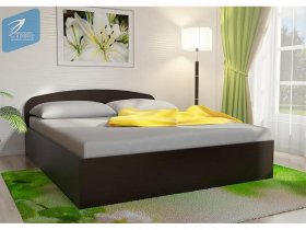 Кровать двуспальная 1,6м с подъем. мех. (венге) в Солнечном - solnechnyj.mebel-nsk.ru | фото