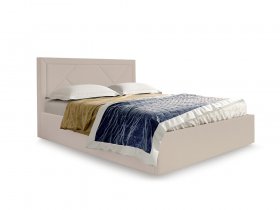 Кровать мягкая 1,6 Сиеста стандарт, вар.2 в Солнечном - solnechnyj.mebel-nsk.ru | фото