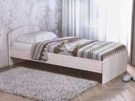 Кровать односпальная 80 с низкой спинкой (ясень шимо светлый) в Солнечном - solnechnyj.mebel-nsk.ru | фото