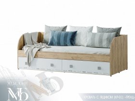 Кровать с ящиками Тренд КР-01 в Солнечном - solnechnyj.mebel-nsk.ru | фото