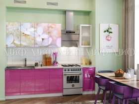 Кухонный гарнитур Вишневый цвет в Солнечном - solnechnyj.mebel-nsk.ru | фото