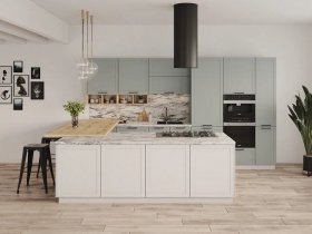 Модульная кухня Перо 3,4м (оазис) в Солнечном - solnechnyj.mebel-nsk.ru | фото