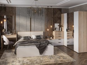 Модульная спальня Норд в Солнечном - solnechnyj.mebel-nsk.ru | фото