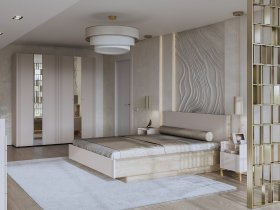 Модульная спальня Одетта (дуб эндгрей/меланж) в Солнечном - solnechnyj.mebel-nsk.ru | фото
