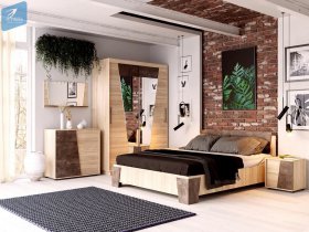 Модульная спальня Санремо в Солнечном - solnechnyj.mebel-nsk.ru | фото