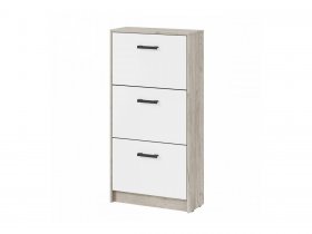Обувница ОБ-2 Вега (дуб крафт серый/белый) в Солнечном - solnechnyj.mebel-nsk.ru | фото