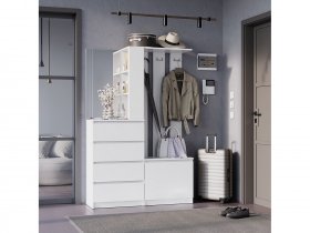 Прихожая Симпл ПР-04 (белый) в Солнечном - solnechnyj.mebel-nsk.ru | фото