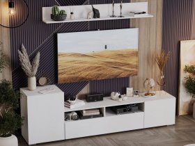 Стенка «Сильвия» (белый ясень) в Солнечном - solnechnyj.mebel-nsk.ru | фото